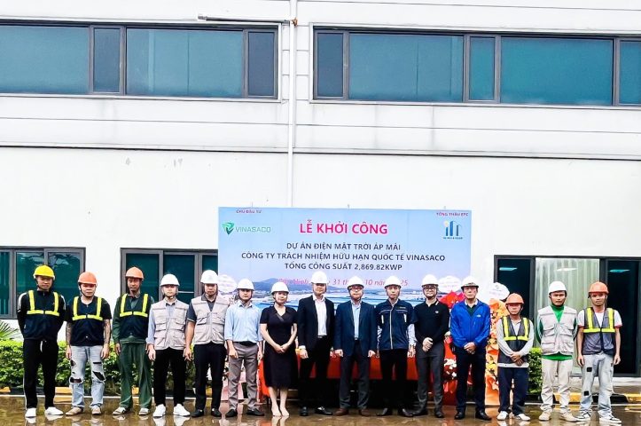 Dự án Điện mặt trời 2,869.82 kWp tại nhà máy Vinasaco Bắc Ninh